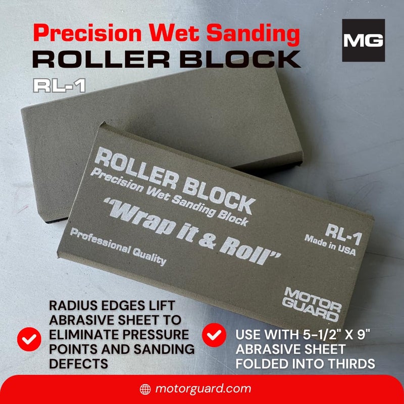 Motor Guard - Roller-Block Precision Wet Sanding Block (RL-1), One Size - Image 3